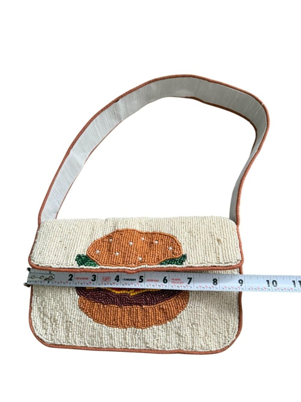 THE CHEESEBURGER Beaded Shoulder Bag NEW NWOT - Picture 7 of 9